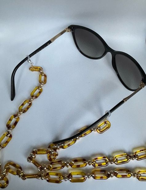 CHAINE DE LUNETTES MAILLE LEOPARD