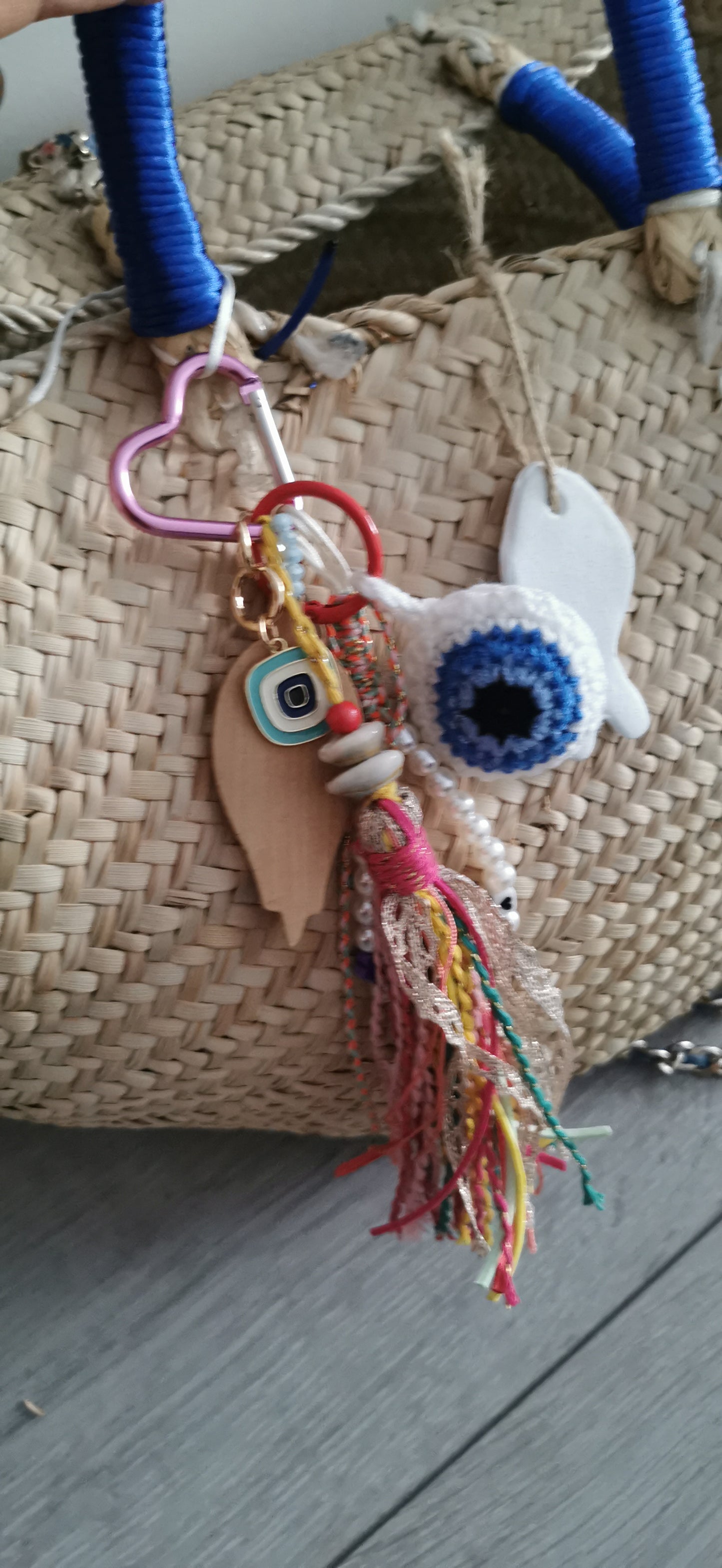 Bag charms eyes protection