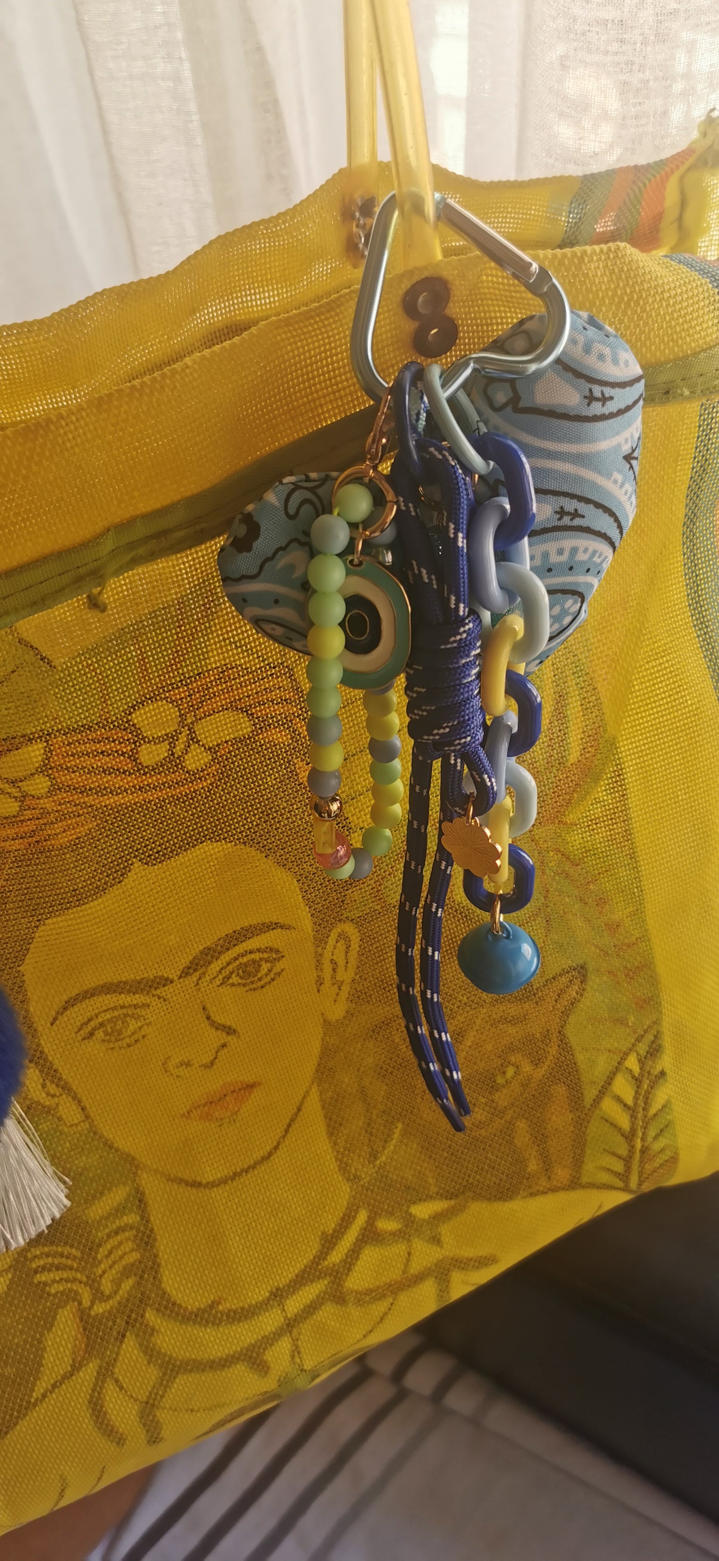 Bijoux de sacs cœur bandana