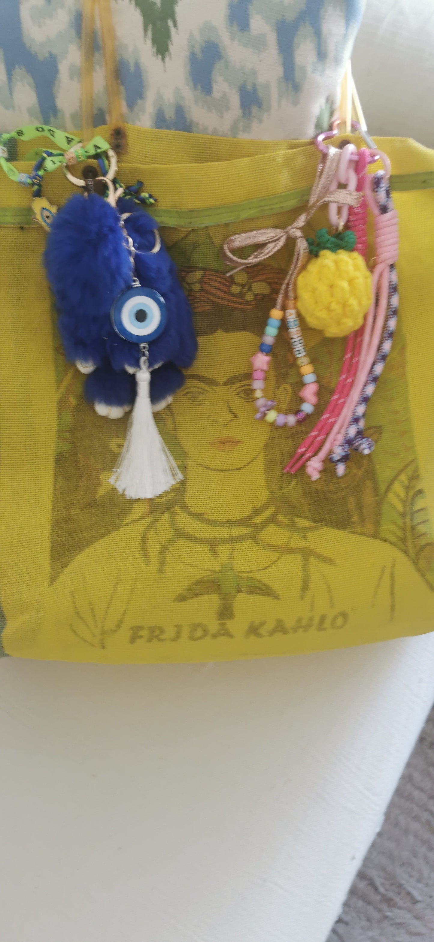 Bijoux de sacs citron