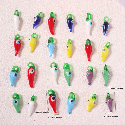 PIMENTS EYES EN  VERRE SOUFFLE
