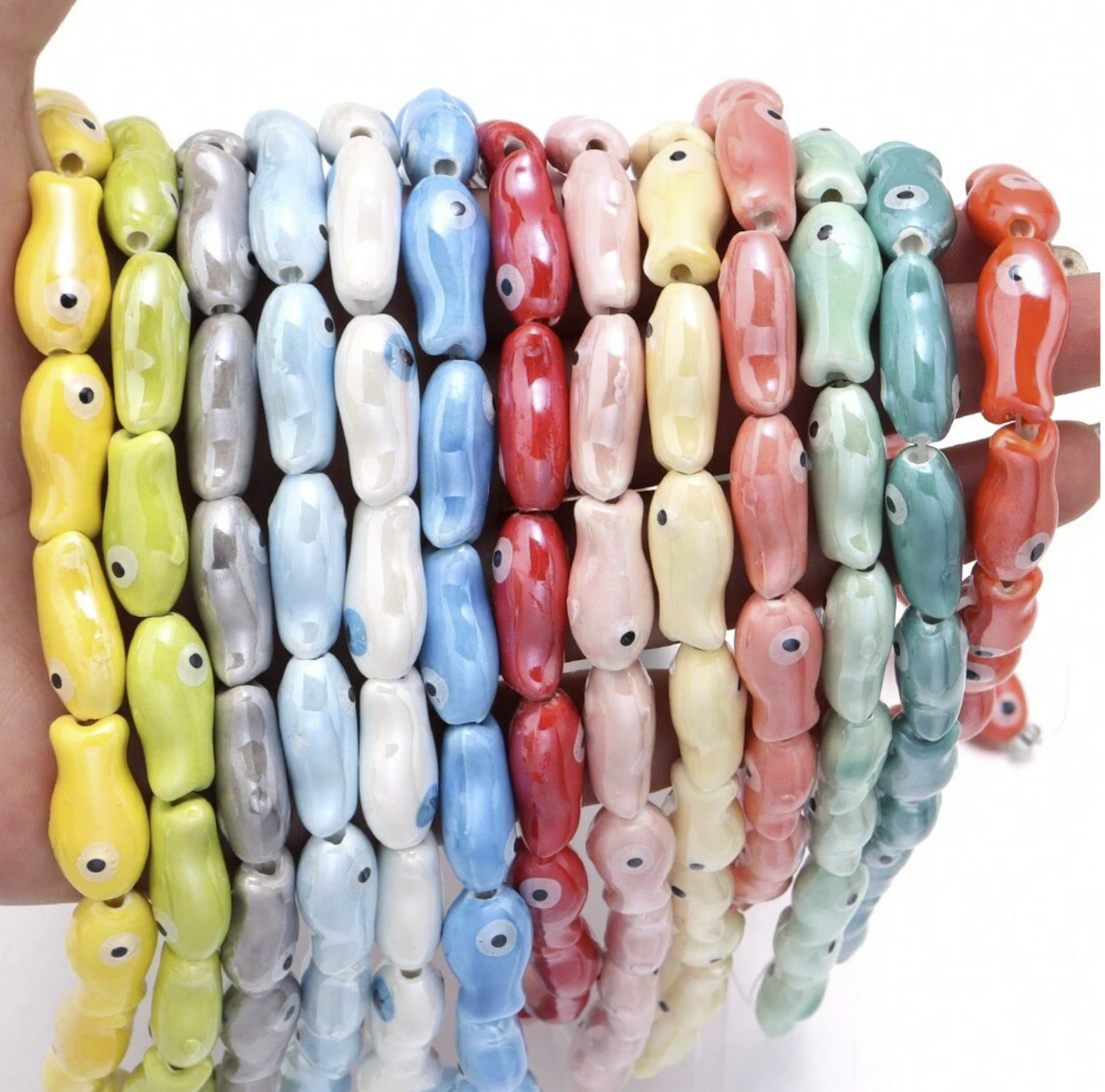 Charms numero 24 -  Fish céramique