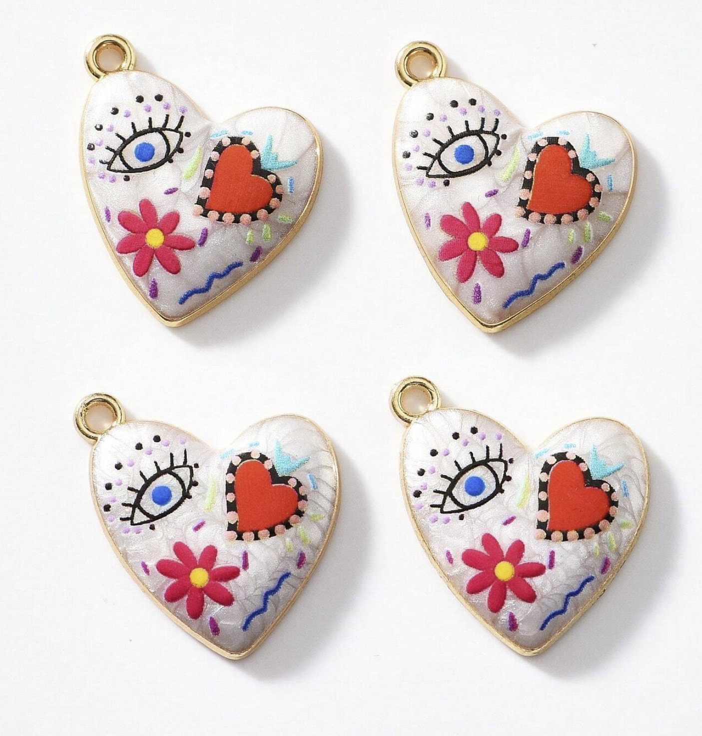 Charms numero 22 _ Coeur funny