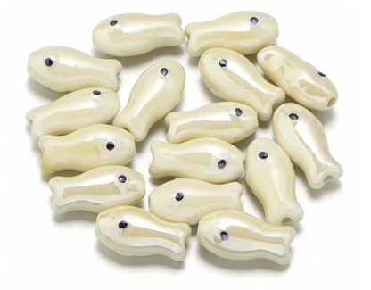 Charms numero 24 -  Fish céramique
