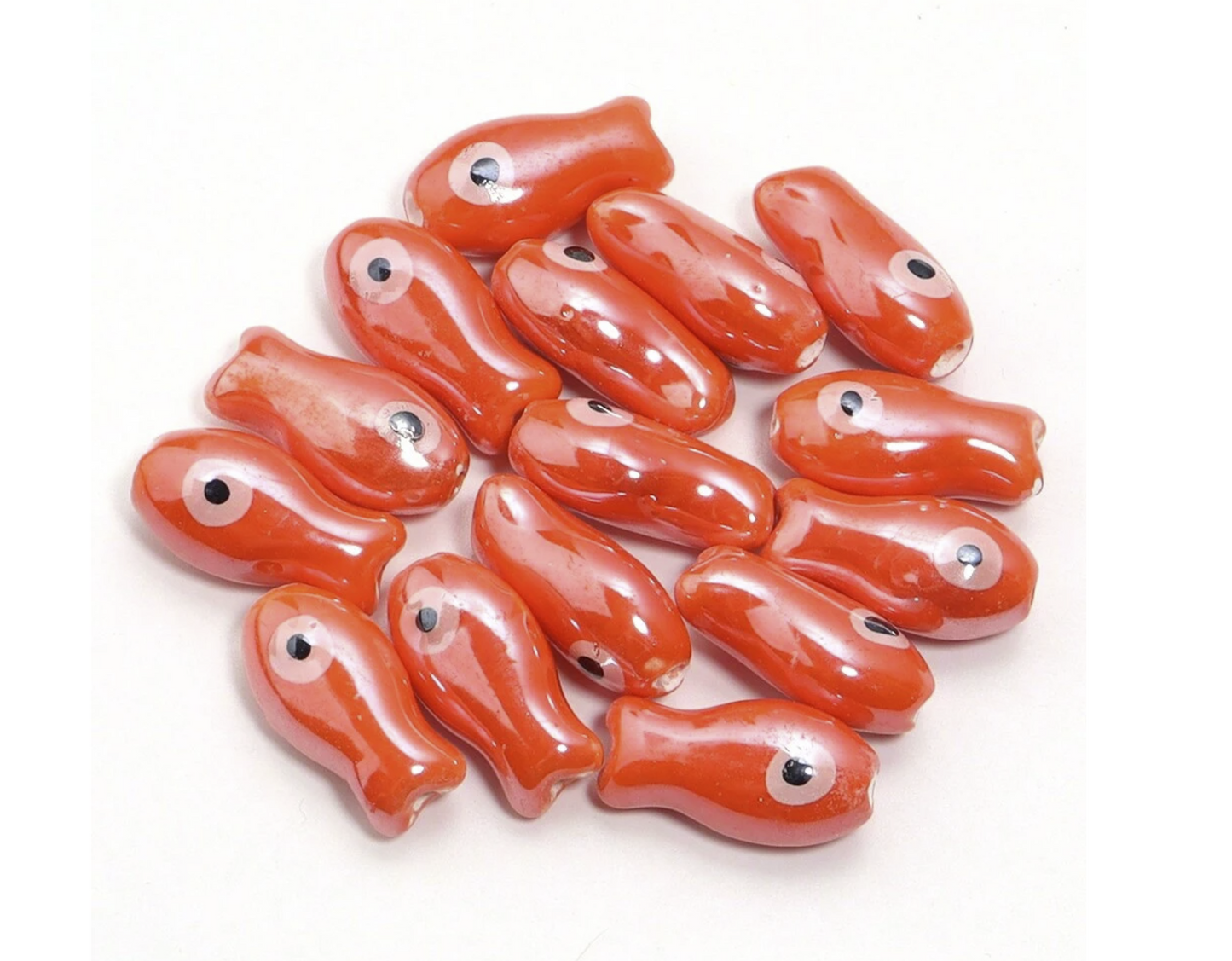 Charms numero 24 -  Fish céramique