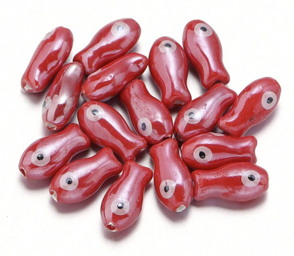 Charms numero 24 -  Fish céramique