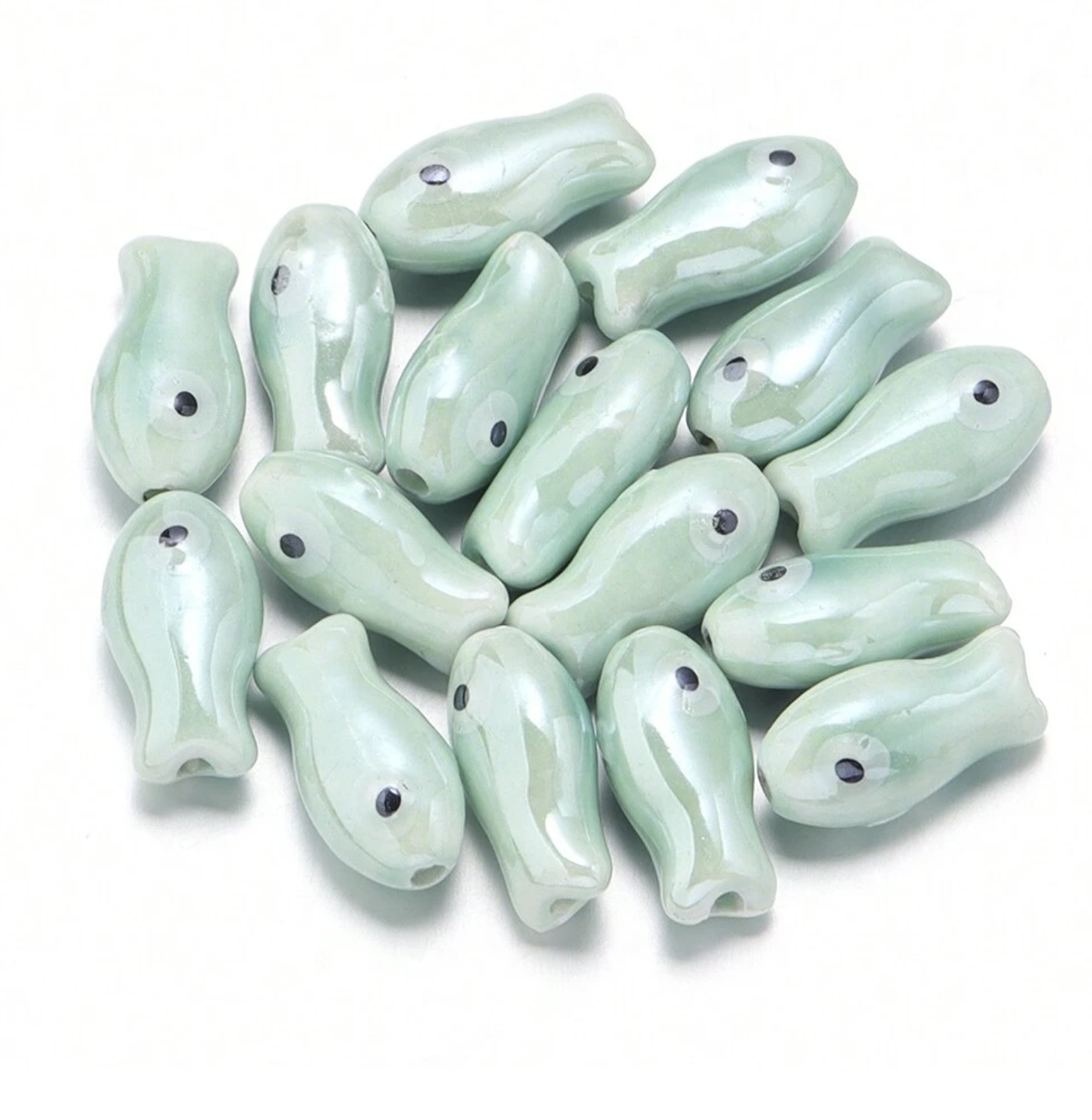 Charms numero 24 -  Fish céramique
