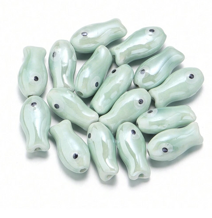 Charms numero 24 -  Fish céramique