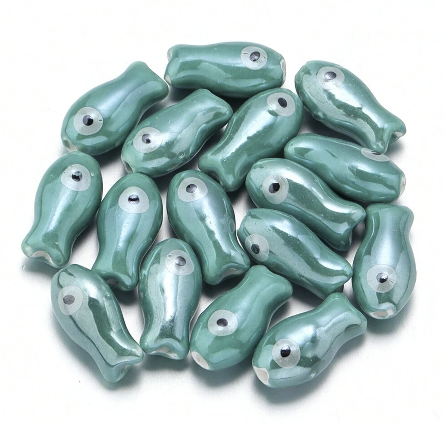 Charms numero 24 -  Fish céramique
