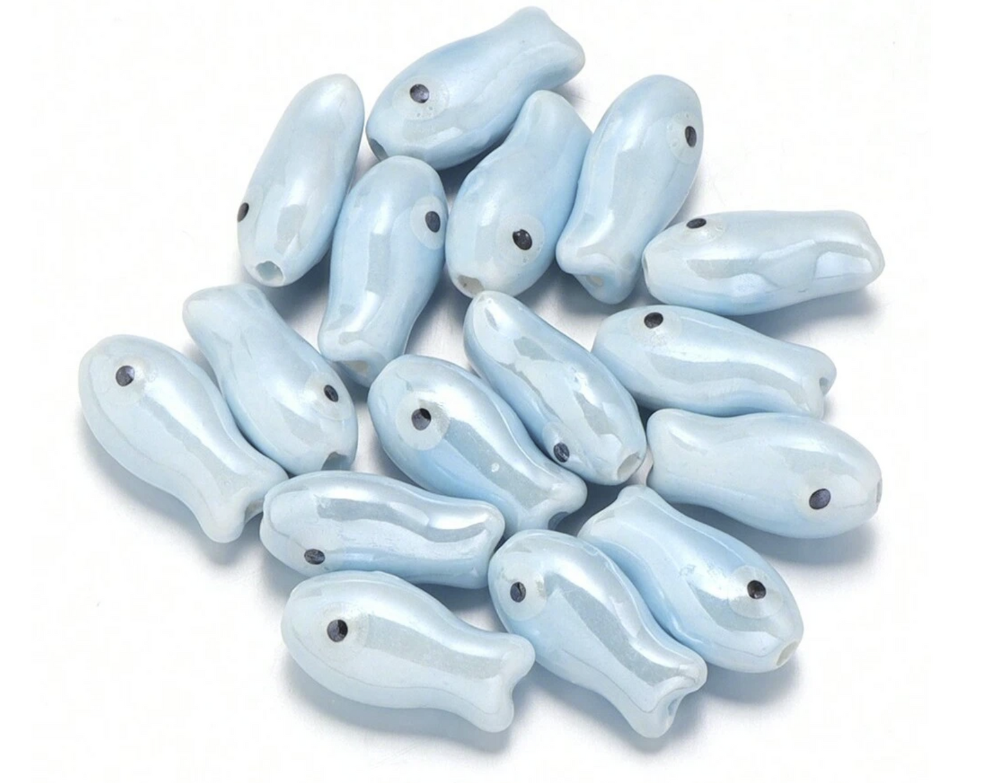 Charms numero 24 -  Fish céramique