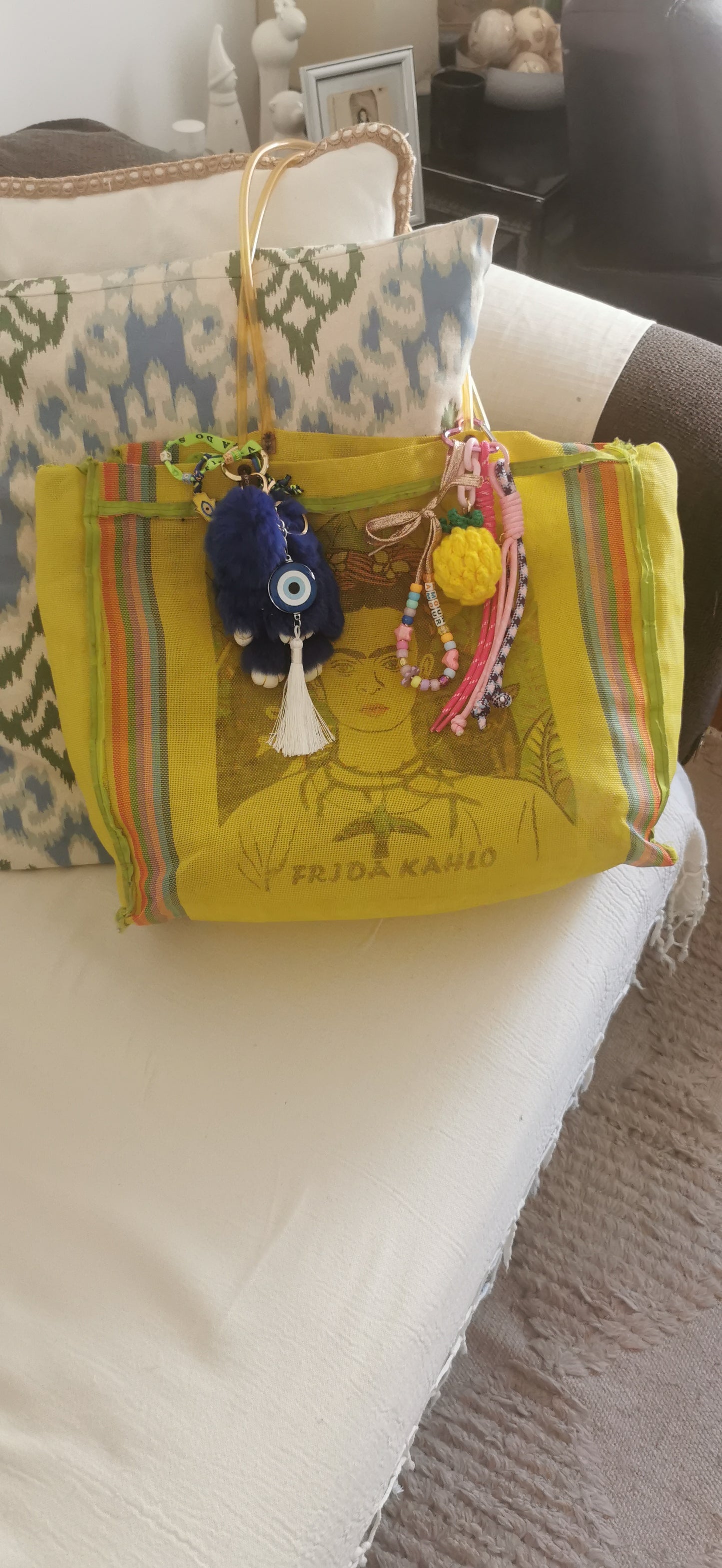 Bijoux de sacs citron