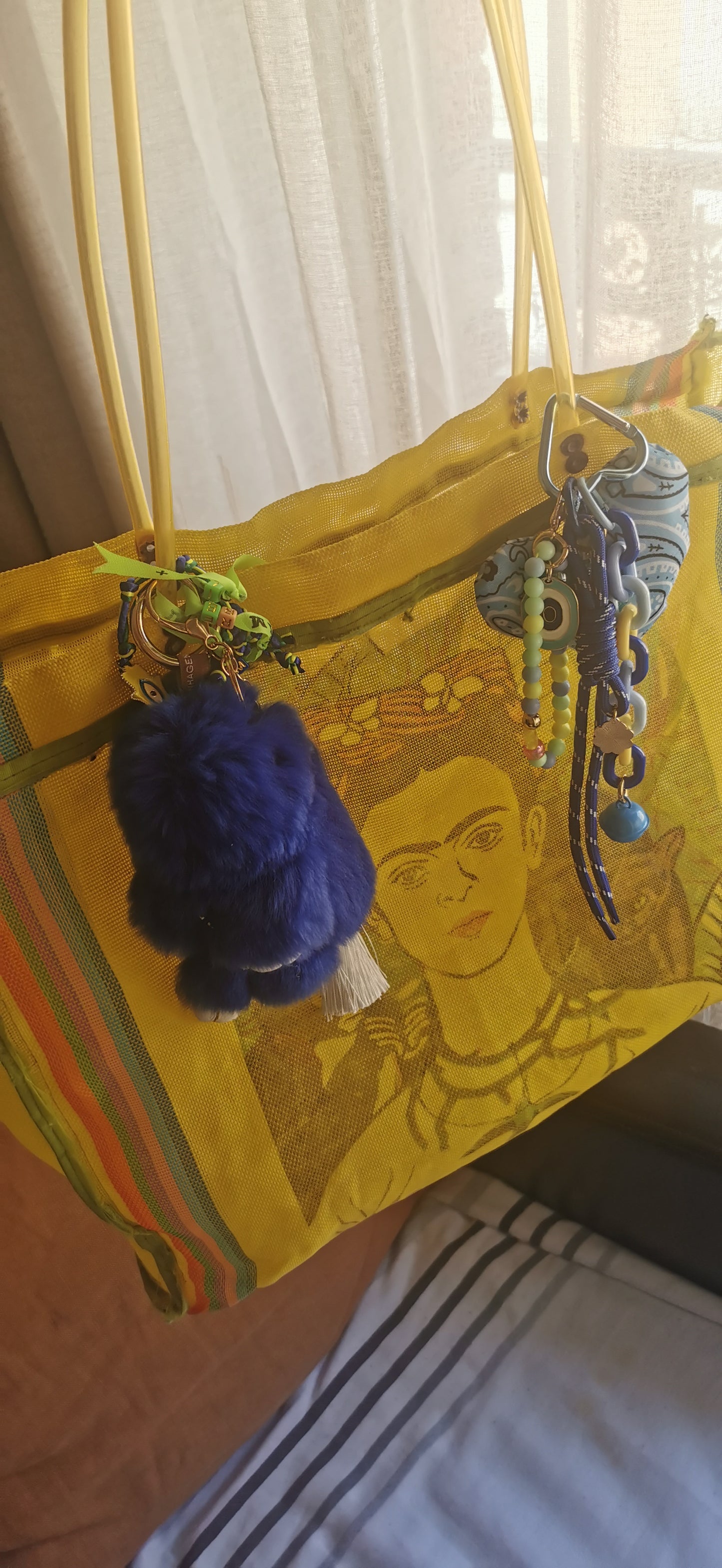 Bijoux de sacs cœur bandana