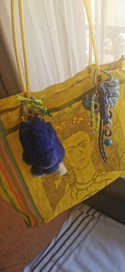 Bijoux de sacs cœur bandana