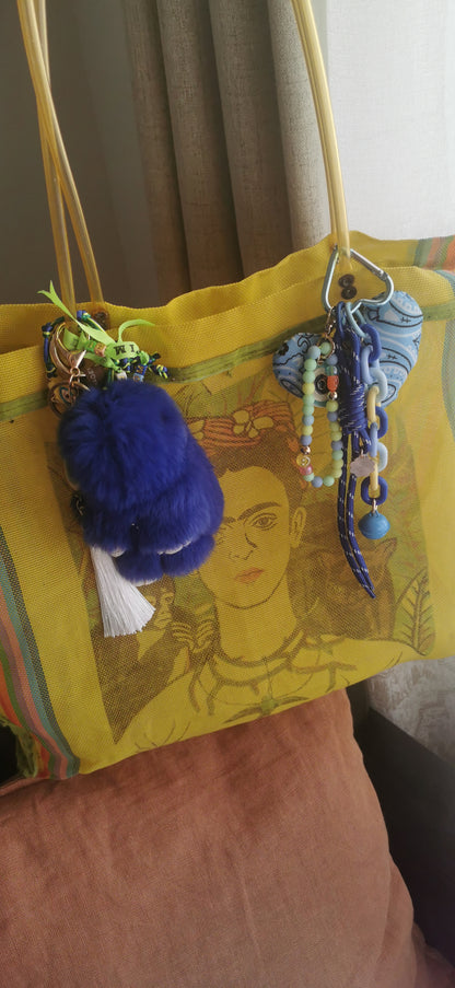 Bijoux de sacs cœur bandana
