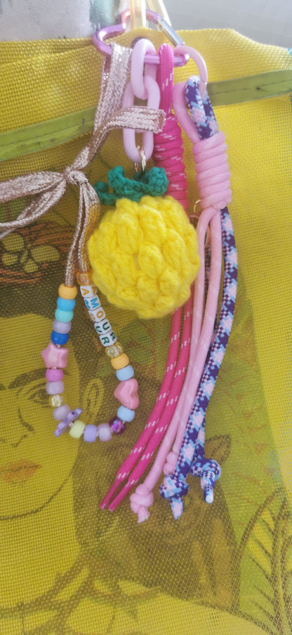 Bijoux de sacs citron