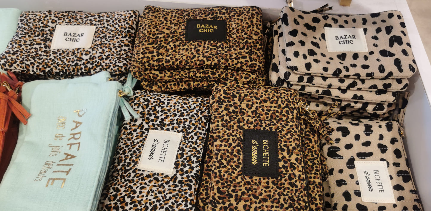 Pochettes léopard messages