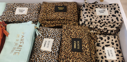 Pochettes léopard messages